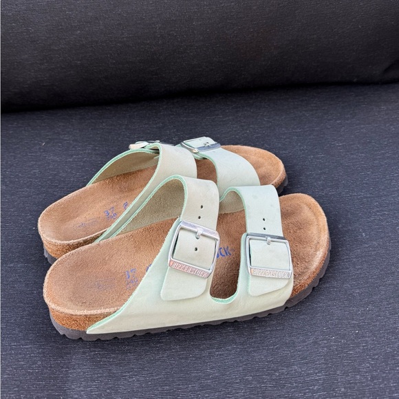 Birkenstock Arizona Soft Footbed Nubuck Leather Sandal - Picture 4 of 6